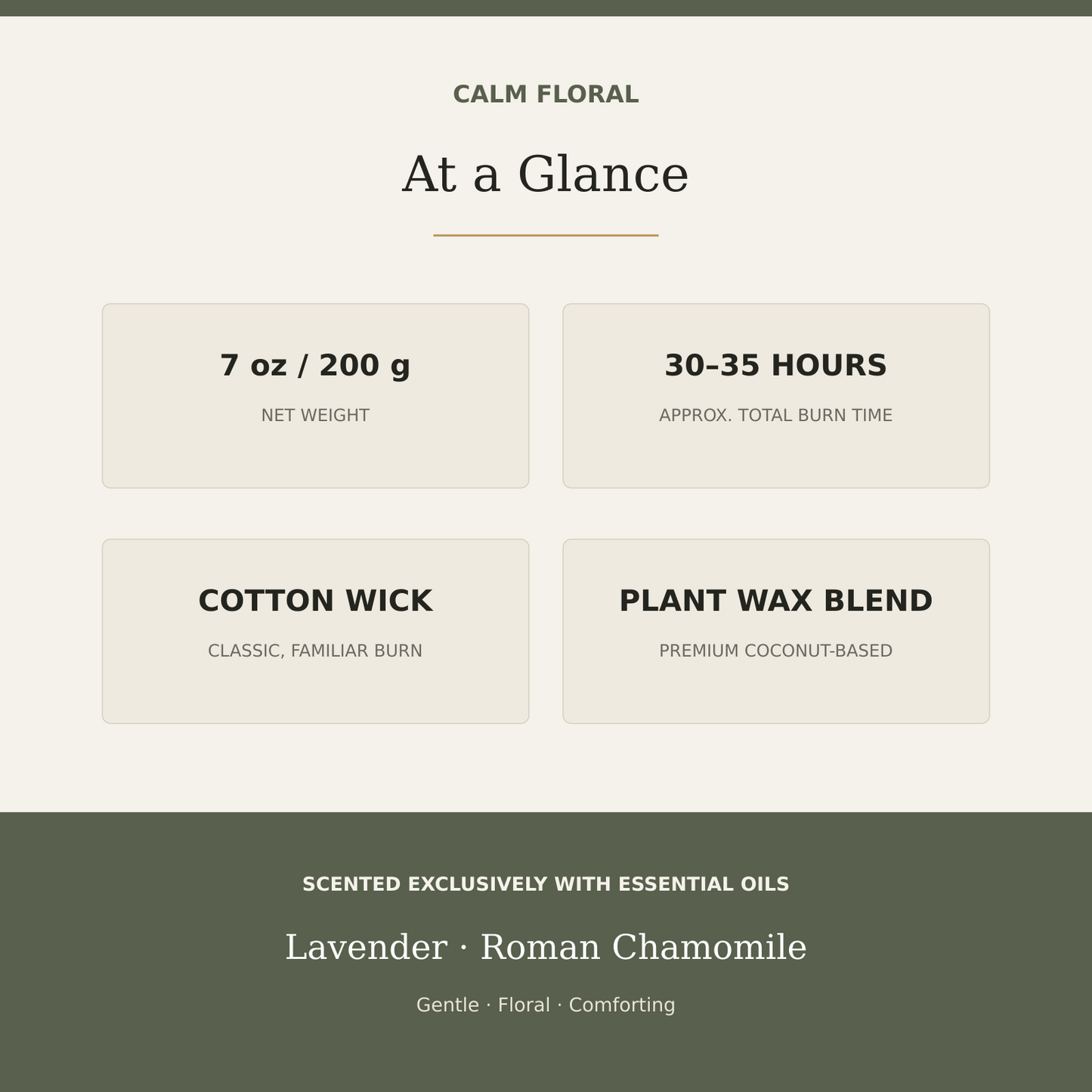 AROMU F01 Calm Floral product facts
