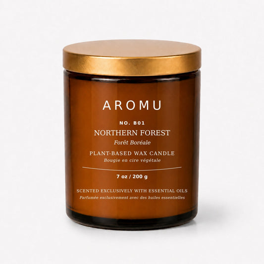 Northern Forest essential oil candle as an example of a premium candle