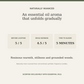 AROMU G01 Meditation Ritual natural aroma information