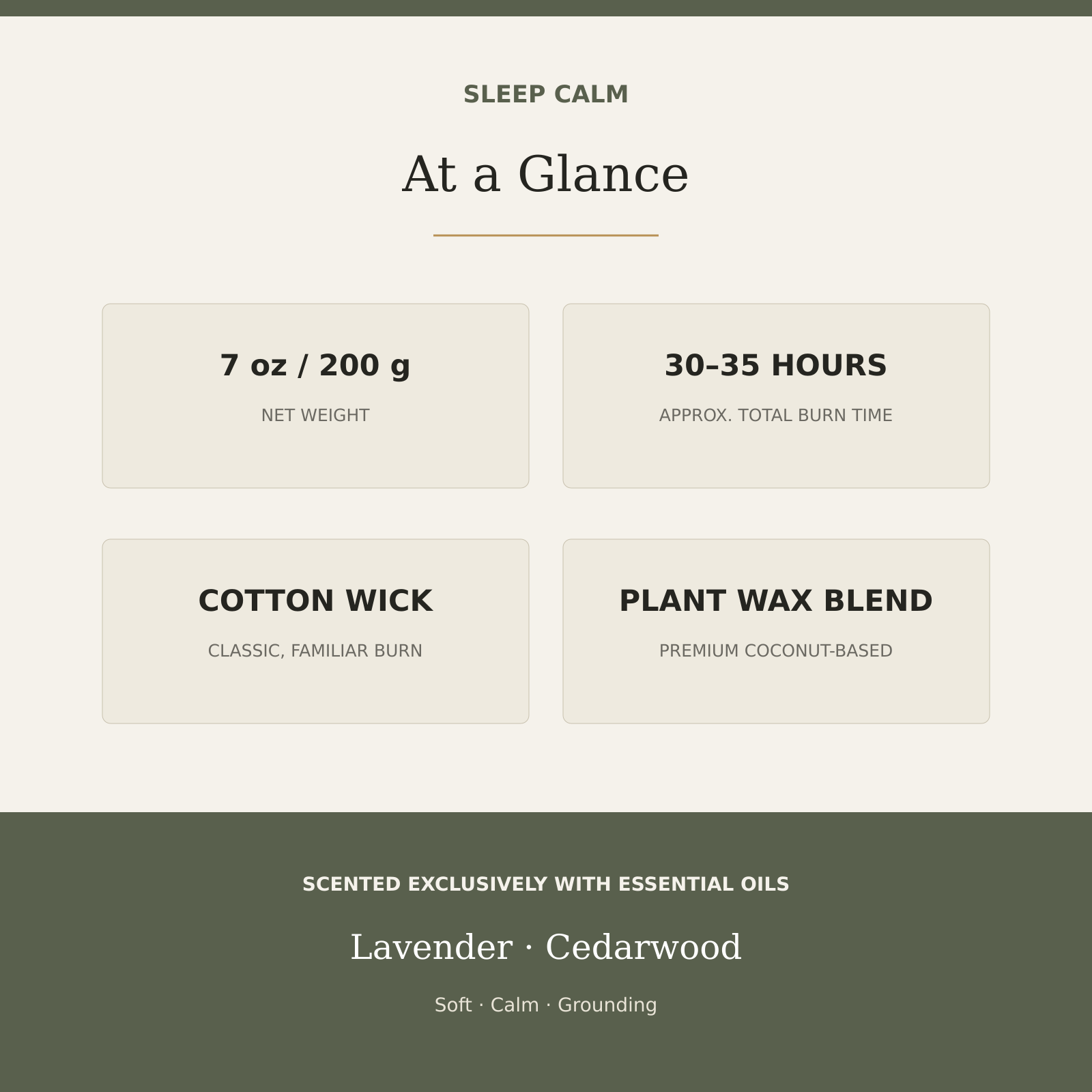 AROMU H02 Sleep Calm product facts
