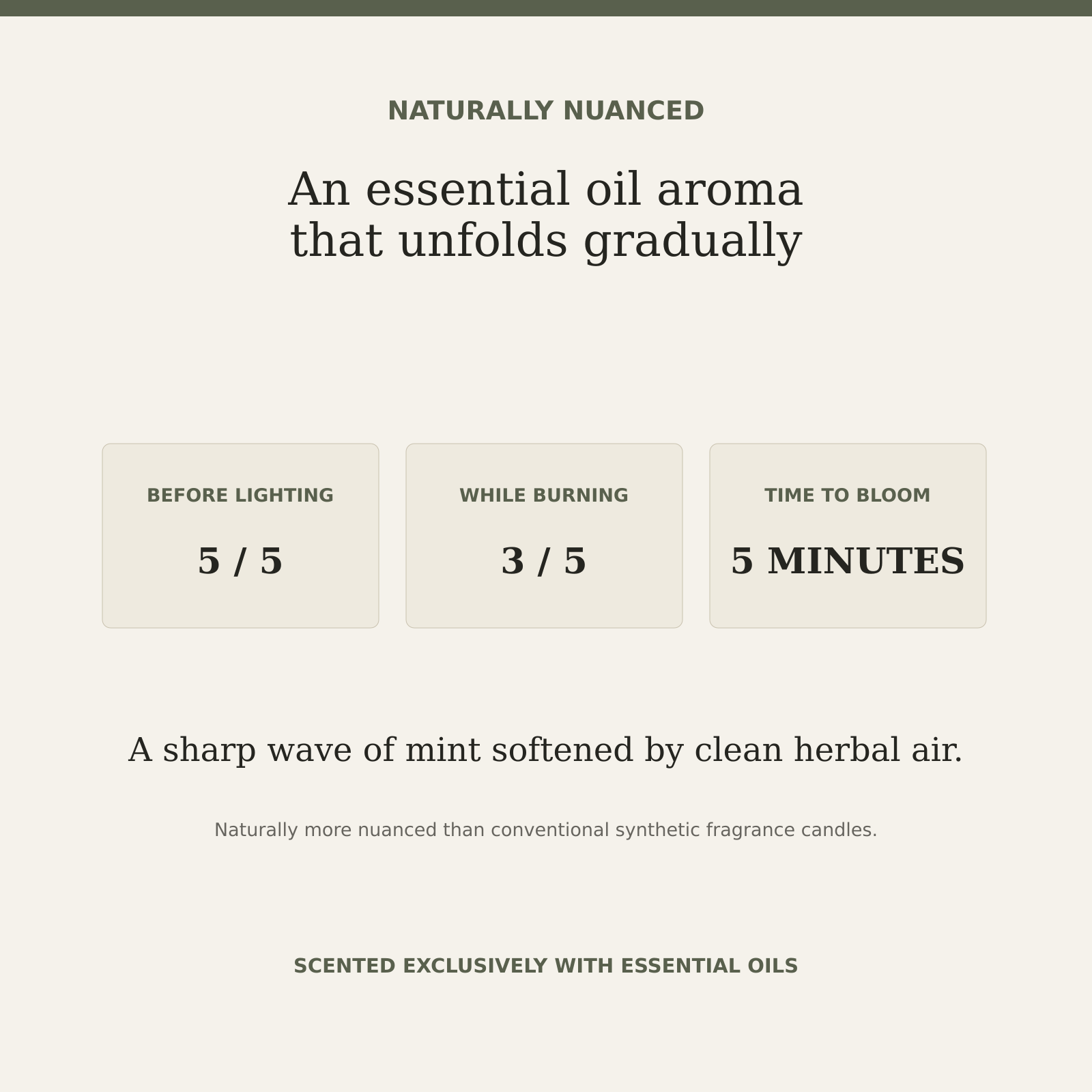 AROMU H04 Cold Green Mint natural aroma information