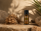 Vetiver essential oil with dried vetiver roots